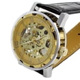 thumbnail image 7 of Ayyufe Classic Men's Faux Leather Skeleton Hand-Wind Mechanical Sports Army Wrist Watch, 7 of 7