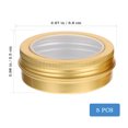 thumbnail image 2 of FESTFENDS 5Ud De Aluminio Redondos Dorados Para Guardar Velas Y Accesorios Con Ventana, 2 of 6