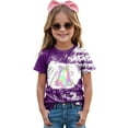 thumbnail image 2 of mgoYE Halloween Outfit 2T Toddler Girl Halloween Shirt T-Shirt Ghost Graphic Short Sleeve Tee Tops Funny Spooky Season Outfit|Purple 3-4 Years, 2 of 4