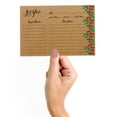 thumbnail image 2 of Inkdotpot 4x6 Inch Recipe Cards (Set of 50) , Thick Double Sided Premium Card Stock- Modern Style Kraft Recipe Notecards for Weddings- Bridal- Baby Shower - Floral & Leaves Theme, 2 of 6