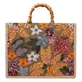 thumbnail image 1 of Composite Shoulder Bag Large Capacity Sequin Women Linen Lady Shopping (Orange), 1 of 7
