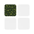 thumbnail image 2 of Disketp Green Branch Olive Funny Coasters,4 Pcs Leather Coasters With Holder, Perfect Housewarming Hostess Gifts,Protect Furniture From Water Marks Scratch, 2 of 9