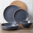 thumbnail image 3 of Stone Lain Lauren Modern Stoneware 16 Piece Dinnerware Set, Service for 4, Gray, 3 of 8