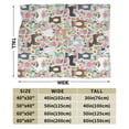 thumbnail image 3 of American Pit Bull Terrier Dogs Flower Floral Blanket Gifts For Kids Adults - Lightweight Throw Blanket For Bedroom Living Room Decor Soft Fuzzy Fleece Cozy Plush Bed Couch 50"X40", 3 of 7
