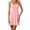 Pink, variant on Nightgowns for Women Summer Sleeveless Spaghetti Strap Flowy Knee Length Sleep Dress Cami Pajama Dress
