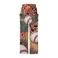 thumbnail image 5 of Lilgiuy Fashion Women Comfortable Baseball Printed Color Drawstring Leisure Pants Pockets Loose Pants Alt Clothing Alternative Clothing, 5 of 5