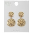 thumbnail image 4 of Time and Tru Goldtone Sand Dollar Earrings, 1 Pair, 4 of 4