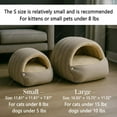 thumbnail image 3 of 2026 Cozy Cat Cave Removable and Washable Winter Closed-Off Cat Bed Upgraded Cat Winter Bed with Soft Plush Cushion Warm Enclosed Sleeping House for Indoor Cats and Small Dogs (Purple, Small), 3 of 8