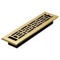 thumbnail image 3 of Decor Grates 2x12 Oriental Floor Register Vent Cover, Adjustable Airflow Control, Polished Brass (AJH212), 3 of 7