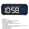 thumbnail image 5 of Digital Alarm Clock 1 Set Awaken Glow-in-the-dark Creative Temperature Humidity LED Clock, 5 of 5