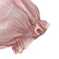 thumbnail image 4 of FAOWME Toddler Girls Short Sleeve Solid Color Ribbed Ruffles Princess Dress Dance Party Dresses O-Neck Sundress Pink 2-3 Years, 4 of 8