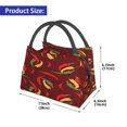 thumbnail image 2 of Lukts Sac à Lunch Motif Piment Chaud pour Hommes Femmes Boîte à Lunch Isolée Mini Boîte à Lunch Sac Isotherme Portable, Sac à Collation Réutilisable, 2 of 6