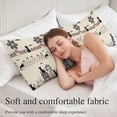thumbnail image 5 of Japanese Style Body Pillow Covers 20"x60", Vintage Cartoon Cat House Trees Flowers Soft Brushed Microfiber Breathable Throw Pillow Covers, Decorative Pillowcase with Zipper for Couch Sofa Bedroom, 5 of 9