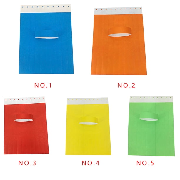 Pulseras VIP De Papel Para Eventos - 300 Unidades Impermeables Y Desechables (Color Oro) - Ideal Para Fiestas, Conciertos Y Más