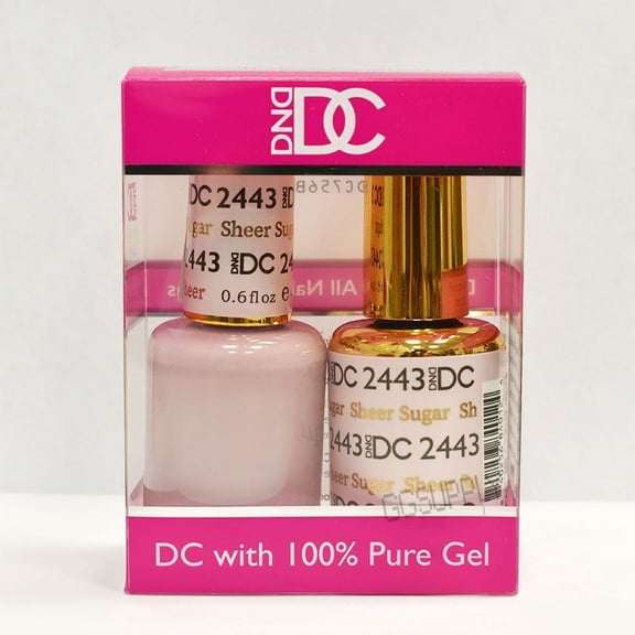 DND DC Duo Soak off Gel & Matching Nail Polish 2443 Sheer Sugar