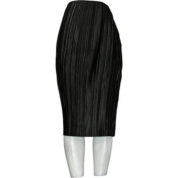 Dalia Ladies' Pleated Skirt (Medium, Black)