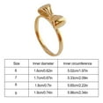 thumbnail image 4 of Anillos con lazo, anillo de estilo sencillo, combina con todo, pulido, encantador, a la moda, joyería delicada para dedos, regalos de Navidad y Ropa, zapatos y accesorios Miscelánea 7.7 # Jumpingount AP016131-02, 4 of 6