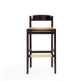 thumbnail image 2 of Manhattan Comfort Klismos 30.5" Faux Leather Barstool in Camel/Walnut, 2 of 5