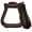 Dark Brown, variant on Showman Leather Covered Western Stirrups