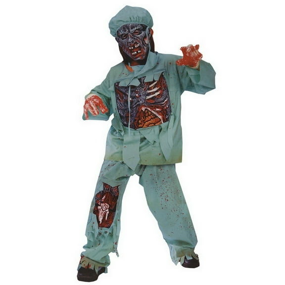Fun World Zombies Doctor Boy's Halloween Fancy-Dress Costume for Child, S (4-6)