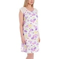 thumbnail image 3 of Ezi Nightgowns for Women - Soft & Breathable Satin Night Gowns for Adult Women - Medium to Plus Size Womens Sleep Shirts - Knee-Length Nightgown, 3 of 5