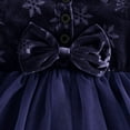 thumbnail image 4 of Odeerbi Niñas Terciopelo Tul Vestidos Otoño Invierno Ruffle Vestido Niños Navidad Felpa Manga Larga, 4 of 7