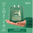 thumbnail image 3 of Candle-Lite ViBES Aromatic Green Mood-Enhancing Scented Candles, 15 oz Jar, Aromatherapy, Proudly Poured in the USA, 2-Wick, 86 Hours Burn Time, Perfect Relaxation Gift, 3 of 8