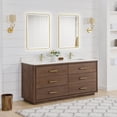 thumbnail image 4 of Vinnova Porto 72" Wood Double Bath Vanity with Mirror in Aged Dark Brown, 4 of 15