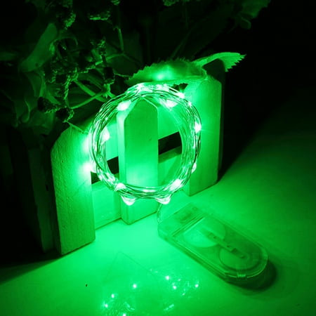 - Perfect Holiday 20 LED Copper String Fairy Light w/ battery - Green