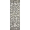 thumbnail image 1 of Unique Loom La Jolla Abstract Border Rug 2' x 6' Runner Gray/Silver, 1 of 1