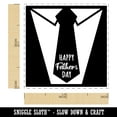 thumbnail image 2 of Happy Father's Day Suit and Tie Self-Inking Rubber Stamp Ink Stamper - Black Ink - Small 1 Inch, 2 of 7