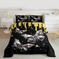 thumbnail image 2 of Castle Fairy Abstract Butterfly 3 Pieces Queen Comforter Set for Girls Teens Boys Women,Sparkling Sequin Crystal Ultra Soft Bedding Sets,Bling Glitter Bedding Comforter Set,Microfiber Bedroom Decor, 2 of 8