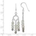 thumbnail image 2 of Auriga 925 Sterling Silver Grey Quartz and Crystal Shepherd Hook Dangle Earrings for Women, 2 of 5