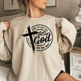thumbnail image 4 of Inspirational Christian Sweatshirt - Doing My Best and Letting God Do The Rest - Motivational Religious (M, LightPink), 4 of 7