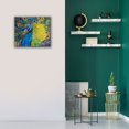 thumbnail image 6 of Epic Graffiti 'Poised Peacock 2' by St. Hilaire Elizabeth, Canvas Wall Art, 24"x20", 6 of 8