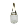 thumbnail image 5 of Ribbed Round Jar With Rope Wrapped Neck - 4.25"X4.25"X5.75", 5 of 6