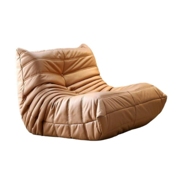 Bean Bag Silla Tumbona Sofá Muebles Decorativos Modernos Sofá de Piso Suave Silla Beanbag para Dormitorio Oficina Dormitorio Viajes Hogar Marrón
