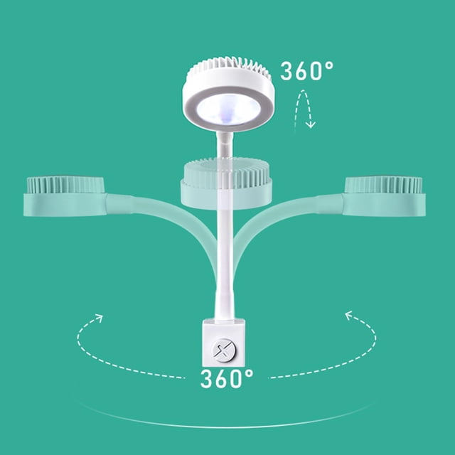 Clip de lámpara LED para acuario en la iluminación del de peces apto para pared mm / 0.39 pulgadas de espesor 5W Disipación de calor rápida blanco Fernando Mini lámpara de luz de acuario
