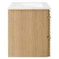 thumbnail image 5 of Modway Render 30" Wall-Mount Bathroom Vanity in Oak White, 5 of 9