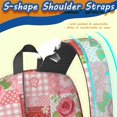 thumbnail image 5 of Pioneer Flower Floral Print Pattern 17" School Backpacks for Teens,Waterproof Oxford Fabric,S-Shape Padded Straps for School,Travel,Hiking,Camping, 5 of 5