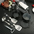 thumbnail image 4 of Ensemble de Cuisine d'Extérieur Bol de Camping en Acier Inoxydable avec Passoire Cuillère, 4 of 7