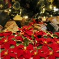 thumbnail image 6 of 6.5 Feet Christmas Garland Poinsettia Garland with Red Berries and Holly Leaves for Indoor and Outdoor Use - Battery Operated (Batteries Not Included), 6 of 6