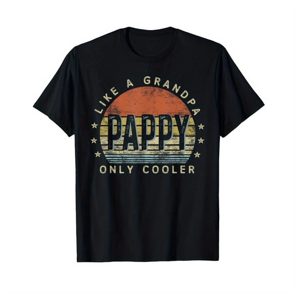 Pappy Like a Grandpa Only Cooler Pappy Gifts Vintage Style T-Shirt