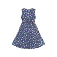 thumbnail image 3 of Girls Dress Purple Flower Summer Casual Dress Lace 6 Years, 3 of 6