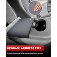 thumbnail image 4 of KBH Center Console Cover for Ford F150 Accessories 1999-2003, Washable Fabric Armrest Lid Protector for Truck, Dark Gray(Fits for Jump Seat Console), 4 of 7