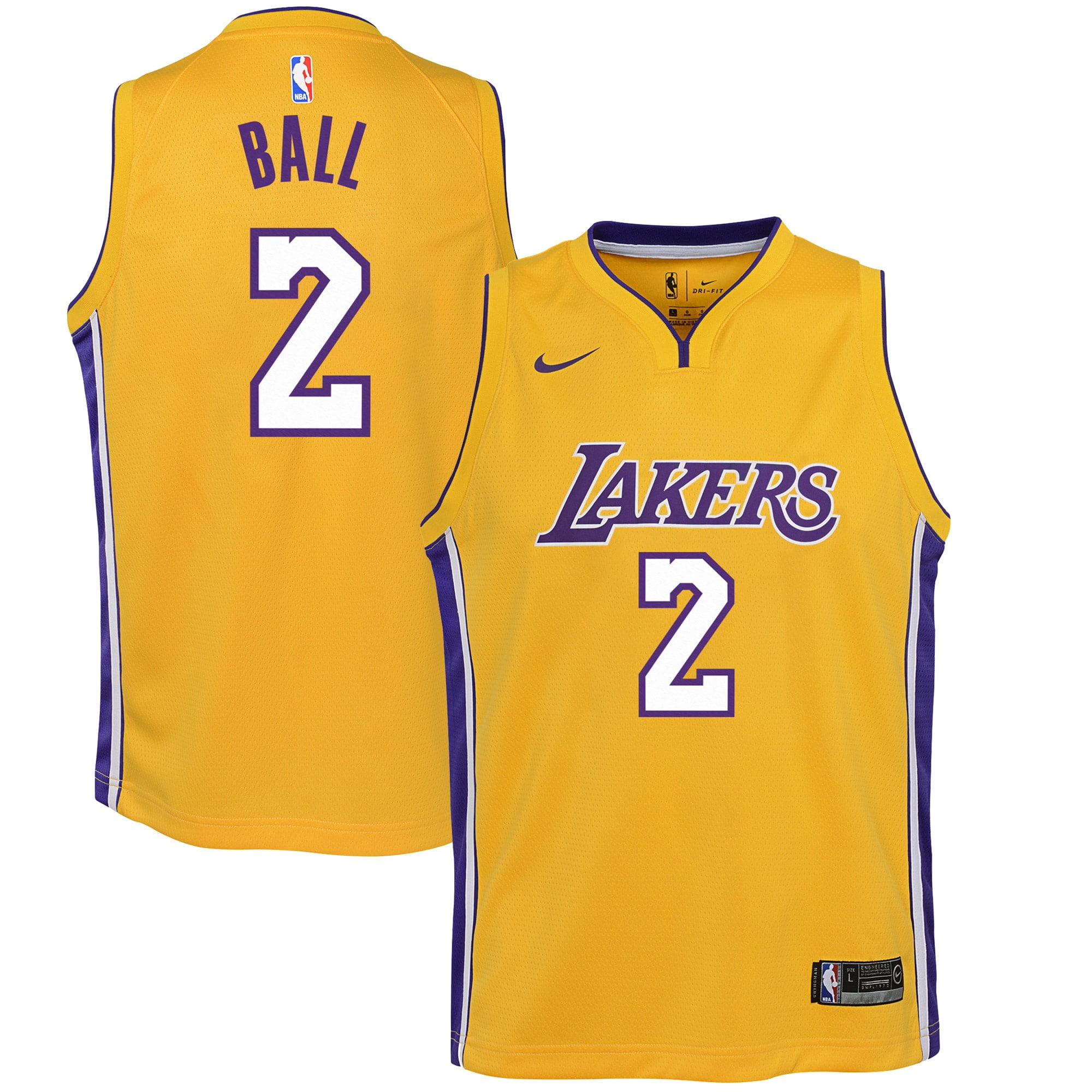 lakers uniform yellow