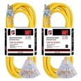 thumbnail image 1 of Cable de extensión EP, paquete de 2, 15 m, calibre 12, 15 A, 125 V, 1875 W, 3 salidas, 1 of 7