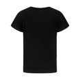 thumbnail image 4 of Rovga Girl T Shirt 7-8 Years Short Sleeve Cartoon Prints Children Childs Summer Letter Printed Shirt Blouse Top Tunic Clothes Crer Neck Adorable Playsuit Black, 4 of 4
