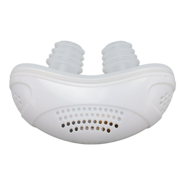 Electric Snoring Solution Device, Effective USB Rechargeable Anti Snoring Machine for Travel for Men Women White,Blue