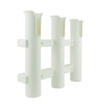 thumbnail image 3 of Portable Slotted Fishing Rack Polymer Supporting Rod Gadgets Holder Protector Slotted Storage Boat Wall Mounted Bracket Holders 3 Tubes Link Supplies White, 3 of 6
